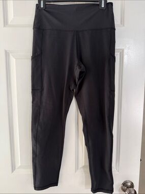 aerie Black High-Rise Leggings with Side Pockets